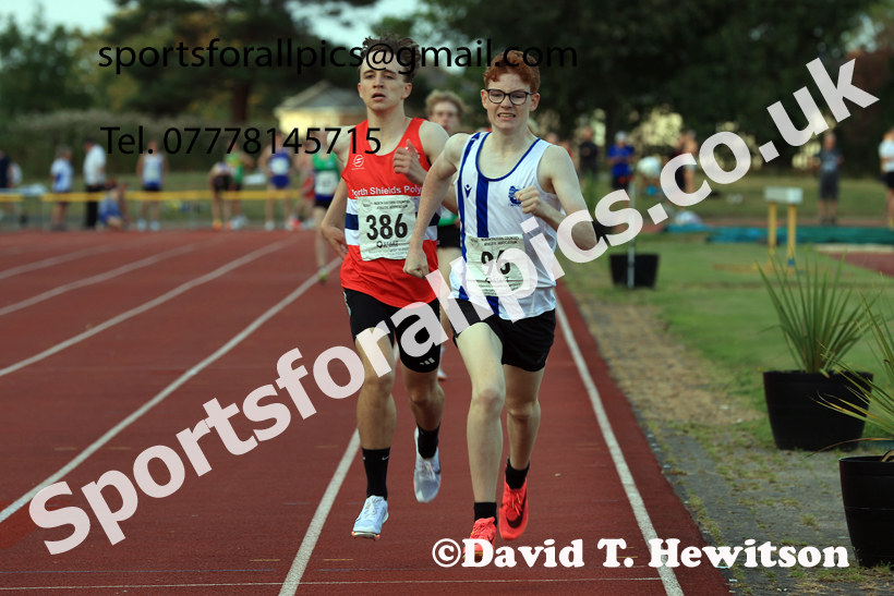 800 metres, 2025 NEGP No 6 Monkton, Wednesday, August 13th.  Photo: David T. Hewitson/Sports for All Pics